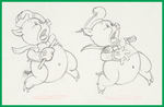 SILLY SYMPHONIES - THE BIG BAD WOLF PRODUCTION DRAWING SEQUENCE.