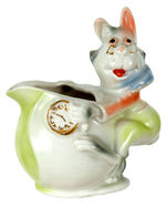 "WHITE RABBIT" FROM ALICE IN WONDERLAND CREAMER BY REGAL CHINA.