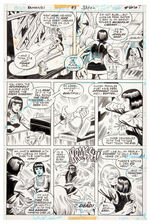 "KAMANDI" #38 JACK KIRBY/#43 CHIC STONE ORIGINAL ART PAGES PAIR.