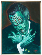 AUTHOR-ILLUSTRATOR MARK E. ROGERS "THE DEAD" BOOK COVER PAINTING.