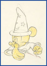 FANTASIA - THE SORCERER'S APPRENTICE PRODUCTION DRAWING FEATURING MICKEY MOUSE.