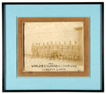 “1914 WORLD’S COLORED CHAMPIONS LINCOLN GIANTS N.Y.” FRAMED NEGRO LEAGUE TEAM PHOTO.