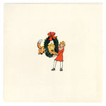 LITTLE ORPHAN ANNIE CREATOR HAROLD GRAY 1936 PERSONAL CHRISTMAS CARD.