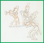 SILLY SYMPHONIES - MOTHER GOOSE GOES HOLLYWOOD PRODUCTION DRAWING LOT FEATURING CAB CALLOWAY & BAND.