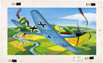 LINDBERG WORLD WAR II GERMAN "HEINKEL HE 100" ORIGINAL MODEL KIT BOX LID ART.