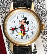 "MICKEY MOUSE BRADLEY" WATCH TRIO PLUS STORE SIGN.