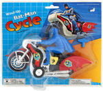 BATMAN BATCYCLE CARDED MOTORCYCLE TOY TRIO.