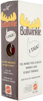 "BULLWINKLE" FACTORY-SEALED BOXED TALKING DOLL BY MATTEL.
