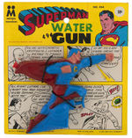 "SUPERMAN FIGURAL WATER GUN" ON STORE CARD.