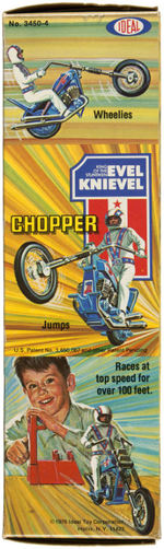 "EVEL KNIEVEL CHOPPER" FACTORY-SEALED BOXED IDEAL MOTORCYCLE.