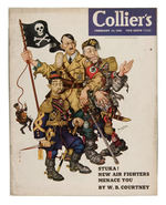 "DEATH TO HITLER/COLLIERS" HITLER-RELATED MAGAZINES.