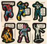 "MARVEL COMIC BOOK HEROES/SUPER HEROES" TOPPS STICKER/CARD SETS.