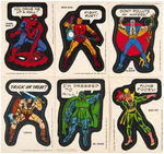 "MARVEL COMIC BOOK HEROES/SUPER HEROES" TOPPS STICKER/CARD SETS.