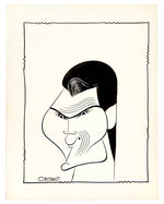 JACK PALANCE CARICATURE ORIGINAL ART BY RUDY CRISTIANO.