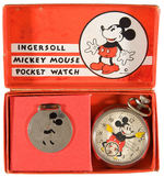 “INGERSOLL MICKEY MOUSE POCKET WATCH” IN FIRST VERSION BOX.