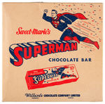 "SWEET-MARIE'S SUPERMAN CHOCOLATE BAR" ILLUSTRATED CANDY BOX.