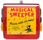 BOXED "FISHER PRICE MUSICAL SWEEPER" FEATURING DOPEY FROM SNOW WHITE.