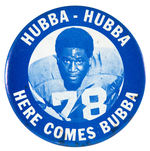 “HUBBA-HUBBA/HERE COMES BUBBA” SMITH COLTS BUTTON.