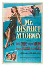 "MR. DISTRICT ATTORNEY" MOVIE POSTER.