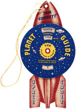 "THE OFFICIAL TOM CORBETT SPACE CADET - PLANET GUIDE TAG."