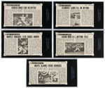 1964 TOPPS GIANTS BASEBALL COMPLETE SET W/SGC GRADED KEY CARDS.