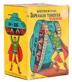 "SUPERMAN TURN-OVER TANK" BOXED WIND-UP BY LINE MAR.