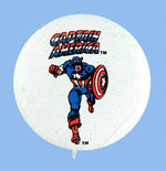 "CAPTAIN AMERICA" 1976 MARVEL GIVE-AWAY BUTTON FROM HAKE COLLECTION & CPB.