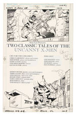 "CLASSIC X-MEN" #28 KIERON DWYER AND TERRY AUSTIN ORIGINAL COMIC BOOK PAGE ART.
