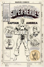 "MARVEL SUPER-HEROES FALL SPECIAL" #3 ORIGINAL KIERON DWYER COVER ART.