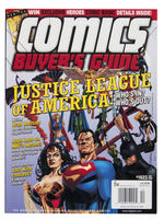 JUSTICE LEAGUE OF AMERICA KEN BRANCH ORIGINAL "COMICS BUYER'S GUIDE" COVER ART.