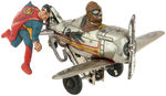 "SUPERMAN ROLLOVER PLANE" BOXED MARX WIND-UP (SILVER VARIETY).