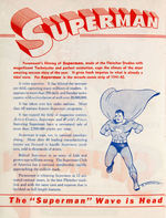"CAMPAIGN BOOK FOR SUPERMAN" FLEISCHER STUDIOS/PARAMOUNT PICTURES THEATER PRESSBOOK.