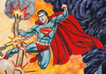 SUPERMAN ORIGINAL SPECIALTY ART BY HARRY ROLAND.