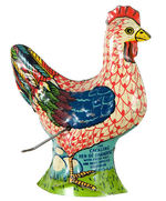 "THE CACKLING HEN OF PARADISE" TIN TOY.