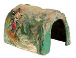 MICKEY MOUSE TRAIN TUNNEL CIRCA 1935 LIKELY BY OLD KING COLE FOR RETAIL STORE USE.
