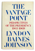 LYNDON BAINES JOHNSON AUTOGRAPHED BOOK "THE VANTAGE POINT."
