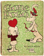 "GONE POGO" BOOK BACK COVER ORIGINAL ART BY WALT KELLY.