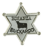 "BONANZA BUCKAROO" TIN STAR BADGE.