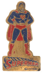 "SUPERMAN" RARE 1940 FLEISCHER STUDIOS ANIMATED CARTOON PREMIUM PIN.