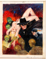 RAFAEL DeSOTO FRAMED "THE SPIDER" TWO PIECE COVER CONCEPT ORIGINAL ART.