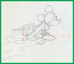 FANTASIA - SORCERER'S APPRENTICE PRODUCTION DRAWING FEATURING MICKEY MOUSE.