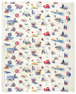 WWII LARGE HOMEFRONT FABRIC.