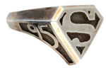 "SUPERMAN" FX LIMITED EDITION STERLING RING.