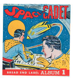 “TOM CORBETT SPACE CADET” COMPLETE BREAD END LABEL ALBUM #1.