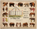 "UNCLE BILL'S BIG CIRCUS - ANIMALS, CLOWNS AND CIRCUS TENT" BOXED SET.