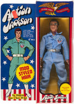MEGO "ACTION JACKSON" BOXED ACTION FIGURE & OUTFIT LOT.
