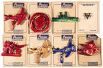 WWII  HOMEFRONT LOT OF 8 PINS ON STORE CARDS.