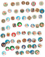 RED CROSS AND NATIONAL TUBERCULOSIS ASSOCIATION 60 BUTTON COLLECTION FROM 1911-1975.