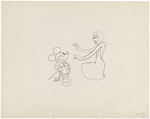 "MICKEY MOUSE" ORIGINAL PRODUCTION DRAWINGS PRESENTATION BOOK PRESENTED TO MAURICE SENDAK BY DISNEY.