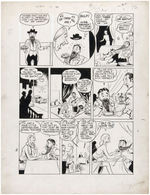 "PEP COMICS" #30 ORIGINAL BOB MONTANA "ARCHIE" COMIC PAGE ART.